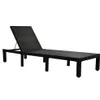 US STOCK TOPMAX Patio Benches Furniture Outdoor Adjustable PE Rattan Wicker Chaise Lounge Chair Sunbed a49