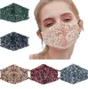 Sequined Bomull Masker Återanvändbar tvättbar trasa Andningsbar designer Justerbar söt ansiktsmask för kvinnor Vuxna tjejer 6 färger EEA3429