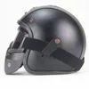 Herren Motorradhelm Four Seasons Rtro Helm Handgefertigter personalisierter Helm267J