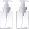Distributeurs de savon moussant de 450ml 15oz, bouteille à pompe PETG, conteneur rechargeable, shampoing de voyage, mousse de savon pour les mains, bouteille liquide