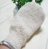 20st Badhandskar Beige Linen Body Cleaning Duschhandskar Exfolierande Badhandske Mitten Fingrar Bad Badrumshandskar