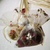Sacs en organza de bonbons Pochettes de fête de mariage Joli sac cadeau Sélection de couleurs blanches Sac d'emballage de bijoux yq02876