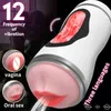 3D Pocket Pussy Adult Sex Toys for Men Real Vagina Blowjob Electric Goods Heating Automatic Oral Vibrator Male Masturbator Cup G220225