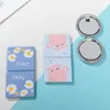 Utrikeshandel Folding Dubbelsidig spegel Tillbehör Handhållen Makeup Portable Cute Mini Daisy Student sovsal