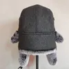 الرجال النساء الروسية الشتاء منفذها قبعة ushanka مع الأذن اللوحات فو الفراء الصياد قبعة earflap غطاء دافئ للثلوج Y200110