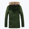 Fur Fashion Liner Men Winter Gruba ciepła męska kurtka i płaszcze swobodny płaszcz z kapturem miłośnicy odzieży 201027 '