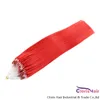 Gezonde tips #Red Loop Micro Ring Remy Menselijk Hair Extensions 50g / Set 100 Strands Siliconen Micro Link Kralen Recht Braziliaans Natuurlijk Haar