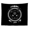 Cat Witchcraft Tapestry Wall Hanging Tapestries Mysterious spådom Baphomet Occult Home Wall Black Cool Decor Cat Coven265d
