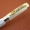 1pc / lot JINHAO Roller Ball Pen 1200 Canetas Argent Stylos Or Clip Business Executive Écriture Rapide Stylo De Luxe Stylo 14 * 1.4cm 201111