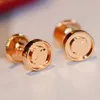 2023 Luxury quality charm one line stud earring simple style for girl friend jewelry gift in three colors PS8633