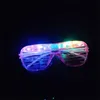 Parti Favors Malzemeleri Gözlük Led Pencere Gölgeleri Flaş soğuk ışık gözlükleri tezahürat festivali atmosferik sahne sıcak satış