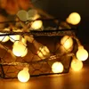 SICCSAEE 10M 5M led guirlandes lumineuses avec 100 50 balles AC220V lampe de décoration de vacances Festival éclairage extérieur de Noël Y201020