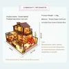 CuteBee Kids Toys Doll House Furniture Monteer houten miniatuur Dollhouse Diy Dollhouse Puzzle educatief speelgoed voor kinderen LJ201126