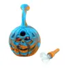 Silicone Bong Dab Rigs 6 "Abóbora de Halloween Fumar cachimbo de água original abacaxi de abacaxi tubos de cigarro.