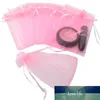 50pcs 7x9 9x12 10x15 13x18CM Pink Organza Bags Jewelry Packaging Bags Wedding Party Decoration
