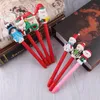 Party Supplies Office Stationery Creative Soft Pottery Ballpoint Pens Christmas Gifts Santa Claus Pen Writing Gift Xmas Decoration Prize