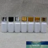 Bottiglie di vetro bianco da 10 ml 1/3 OZ con coperchio a vite Bottiglia di olio essenziale, fiale di vetro vuote con tappo oro, argento, nero
