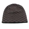 Youbome chapéu de malha mulheres feijões de cachorrinhos inverno chapéus para homens máscara de lã xadrez gorros gorro quente espesso espessura masculino beanie chapéu tampa y201024