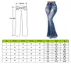 Women Flare Jeans High Waist Fringe Denim Skinny Pants Woman Stretch Jeans Female Wide Leg Jeans Bell Bottoms Clothes 201006