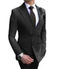 Royal Blue Men Suits Double Breasted 2021 Latest Design Black Burgundy Groom Wear Wedding Tuxedos Best Costume 2 Pieces Set(Jacket+Pants)