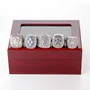 Fijne Superbowl FootballCowboys Championship Rings Wood Box Set Jewelry Men039S Rings 5PieCeset Souvenir Men Fan Gift 2020 Whol1933602
