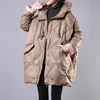 cappotto invernale da donna spesso cappotto da donna con cappuccio sciolto cappotto da donna plus size giacca da donna femminile Casaco Feminino Parkas 201126