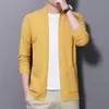 Maglioni da uomo Uomo 2022Cardigan Maglione Uomo Panni Coreano Allentato Aperto Anteriore Maschile Manica lunga Top lavorato a maglia Camicie in maglia Cappotto di lana