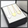 Europe America Fashion Jewelry Sets Lady Women Titanium steel Engraved G Initials Heart Pendant Necklace Bracelet Sets 3 Color