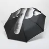 حار 10 قطع الاصبع الأوسط مظلة المطر يندبروف تصل الخاص بك مظلة الإبداعية للطي المظلة الأزياء تأثير مظلة سوداء T500426