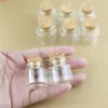 24 stks / partij DIY Mini Wens Glasflessen Cork Crafts Jars Stop 30 * 30mm Diameter Transparante Lege BottlesHigh Qualtity