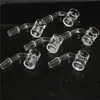 30pcs 90°&45° Sundries Quartz Banger Sandblasted QuartzBanger Beveled domeless nail for glass bong dab rigs DHL