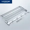 Ledeme rek muur gemonteerd bad dubbele rails houder eenvoudige chromen handdoekrekken lengte 60 cm l809 y200407