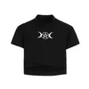Camicia Donna T-shirt Moon Top Tee For Gothic Girl Pastel Goth Abbigliamento estetico T-shirt corta in cotone