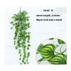 10sts Green Artificial Fake Hanging Vine Plant lämnar lövverk blomma Garland Hem Trädgårdsväggen Hängande dekoration3222193