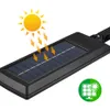 Outdoor LED Solar Lights 3 Modi Motion Sensor Zonne-schijnwerpers met afstandsbediening Waterdichte wandlampen voor tuindecoratie