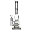 14 inches Glass Water bong pipe hookahs With Tire Style And Honeycomb bong Diffuser Percolator bong wholasale