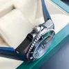 Orologio meccanico automatico da uomo anti-acqua 44 mm quadrante rotante cinturino in caucciù fibbia ad ago orologio da uomo