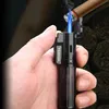 2020 Novo Flint Jet Torch Turbo Isqueiro Gás Butano Isqueiro à Prova de Vento Isqueiro a Gás Recarregável Isqueiro Reto Fogo Soldagem Cigarro Ferramenta de Charuto