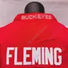 2020 New NCAA Ohio State Buckeyes Jerseys 4 Julian Fleming College Football Jersey Red Size Youth Adult All Stitched