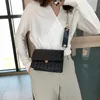 Designer- 19CM Metal Mini Small Square Pack Bandolera Crossbody Package Clutch Mujer Diseñador Monedero Bolsos Monedero