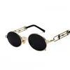 HOT Steampunk Sunglasses Personality Sun Glasses Simplicity Eyeglasses Anti-UV Spectacles Retro Alloy Frame Goggle Eyewear A++