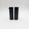 48PCS 60ml 60g Black HDPE Pull Ring Cap Bottle Tom Farmaceutical Plast Pill Bottles Xylitol Medicine ContainersGood QualTity