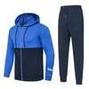 Fashion- Men's Hoodies and Sweatshirts Sportswear Man Jacket pants Jogging Jogger Sets Turtleneck Sports Tracksuits Sweat Suits