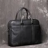 BROCT CASES BROWN MEN ELIGA LÄDER HANDBAGS STORA KO 15 "LAPTOP MESSENGER BAG BUSINES Male Travel PAGS AUDLIG PROORCESCAY1