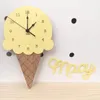 Wandklokken Luchtballon Ice Cream Mute Clock Ins Noordse kinderkamer Decoratie Hangende ornament Kinderen Slaapkamer Home Decor1