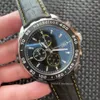 2021年の新しいOrogio di Lussoの男性は、高品質のスチールケースメタル灰色の顔Luxusuhr Watches Quartz Chronograph Movement Mens Sport Watchesを見る