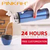 Pinkah Thermos ze stali nierdzewnej podwójna ściana termiczna butelka Travel Mub Water Vacuum School Home Office Kawa 500 ml Y200107