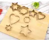 3pcs/set Heart plum blossom snowflake Shape stainless steel Baking Cookie Cutter Cake Frying Egg Mould Kithchen Tools SN2198