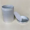 750g vide en aluminium (métal) boîte de pommade 750ml pot de crème cosmétique bouteille avec bouchon à vis en métal argent récipient pot