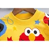 Modna Baby Pullover Autumn Cartoon Wzór chłopców Bluza Noworodka miękkie bluzy sprężynowe dla 9m4T Toddler Zniszczona odzież LJ8578957